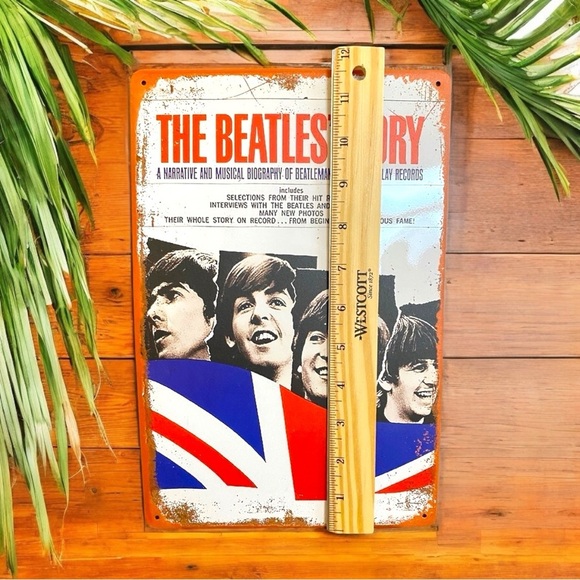 The Beatles’ Story Metal Sign - Vintage Style Wall Art Decor - Picture 5 of 6